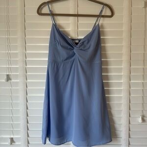 Abercrombie & Fitch Dress Mini Light Blue Sleeveless Dress Medium